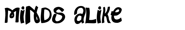 Minds Alike font preview